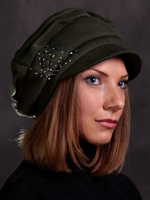 Т - 07 Женские головные уборы шапки из трикотажа, производство, продажа оптом