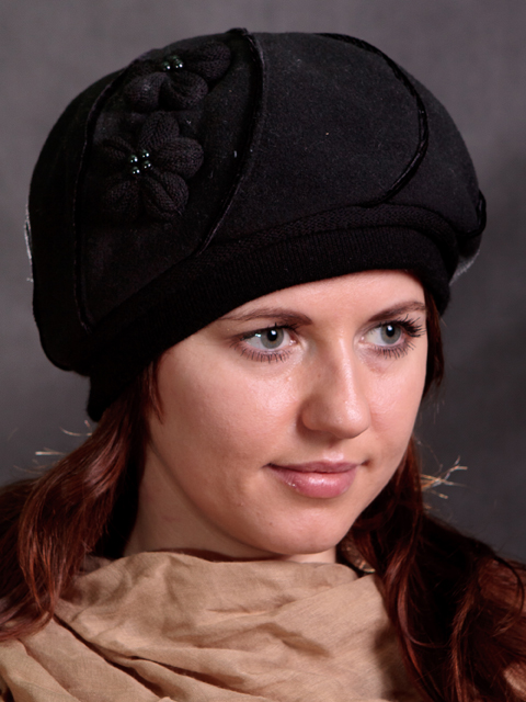 К - 02 Женские головные уборы шапки из пальтовой ткани, производство, продажа оптом