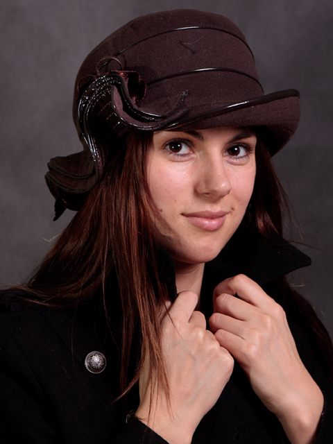 К - 03 Женские головные уборы шапки из пальтовой ткани, производство, продажа оптом