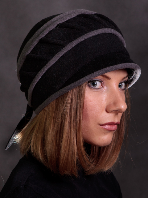 К - 07 Женские головные уборы шапки из пальтовой ткани, производство, продажа оптом
